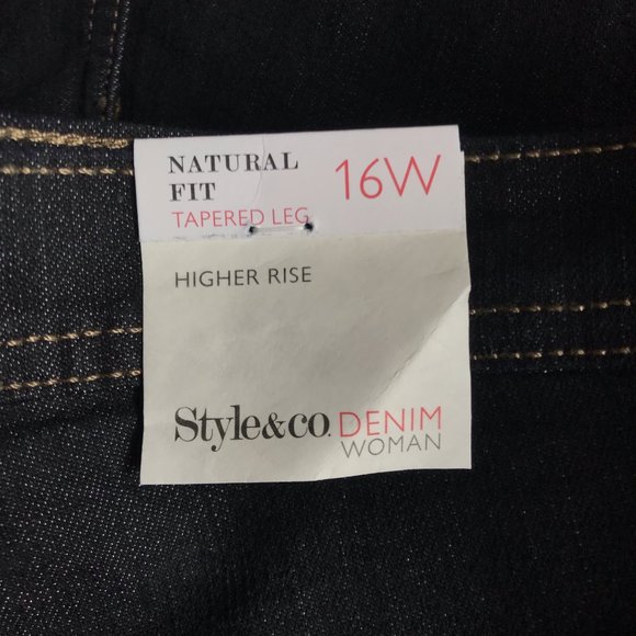 NEW Style & Co Plus Natural Fit Higher Rise Jeans - Picture 5 of 14